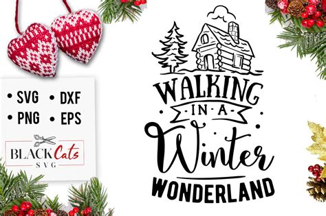 Download Walking in a Winter Wonderland SVG Cut Files Cut Images